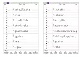 Vorschau - Arbeitsblätter - Schreibtraining in GS - Wörter mit schwierigen Buchstaben - Seite 2