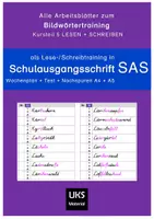 Vorschau - Arbeitsblätter - Schreibtraining in SAS - Wörter mit schwierigen Buchstaben - Deckblatt