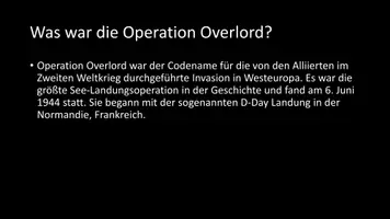 Vorschau - Arbeitsblätter - AB mit Fragen zum Thema "Operation Overlord" + Lösungsblatt + Infografik - Seite 3