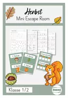 Vorschau - Arbeitsblätter - #edukisummer Mini Escape Room Herbst Klasse 2 - Deckblatt