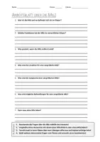 Vorschau - Arbeitsblätter - AB mit Fragen zum Thema "Milz" + Lösungsblatt + Infografik - Deckblatt