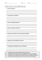 Vorschau - Arbeitsblätter - AB mit Fragen zum Thema "Mikrofon" + Lösungsblatt + Infografik - Deckblatt