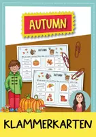 Vorschau - Fördermaterial/Inklusion - Englisch Klammerkarten Herbst – Autumn Clip Cards für die Grundschule - Deckblatt