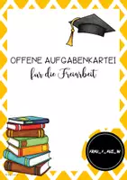 Vorschau - Spiele - Offene Aufgabenkartei für die Freiarbeit - Deckblatt