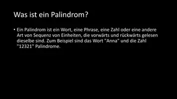 Vorschau - Arbeitsblätter - AB mit Fragen zum Thema "Palindrom" + Lösungsblatt - Seite 2