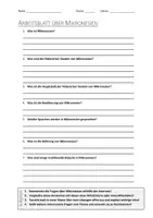 Vorschau - Arbeitsblätter - AB mit Fragen zum Thema "Mikronesien" + Lösungsblatt - Seite 1