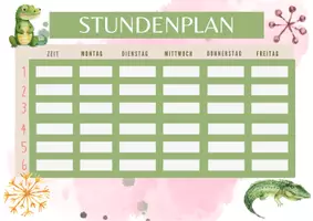 Vorschau - Mal- und Bastelvorlagen - Stundenplan für die Krokodilklasse - Seite 3