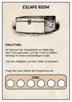 Vorschau - Arbeitsblätter - Escape Room Mathe Klasse 3 - Seite 1