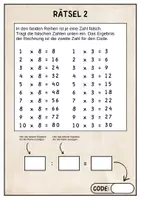 Vorschau - Arbeitsblätter - Escape Room Mathe Klasse 3 - Seite 3
