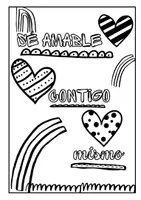 Vista previa - Manualidades / Dibujos para colorear - Afirmaciones Positivas listas para colorear. Fomento de la autoestima. - página 3