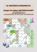 Vorschau - Stationenlernen - MATERIALPAKET - El Pretérito Imperfecto - Juegos de dados - - Deckblatt