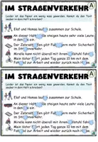 Vorschau - Aufgabenkarten - Kleckskartei / Klecksaufgaben "Im Straßenverkehr" Sommer - DaZ / DaF / Deutsch - Seite 2