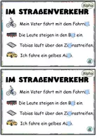 Vorschau - Aufgabenkarten - Kleckskartei / Klecksaufgaben "Im Straßenverkehr" Sommer - DaZ / DaF / Deutsch - Seite 3
