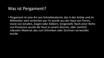 Vorschau - Arbeitsblätter - AB mit Fragen zum Thema "Pergament" + Lösungsblatt + Infografik - Seite 3