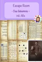 Vorschau - Spiele - Escape Room "Das Geheimnis" - für Präsenzunterricht (editierbar) - Deckblatt