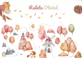 Vista previa - Juegos / Gamificación - OTOÑO - VOCABULARIO: Ruleta-Bingo. - página 1