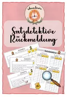 Vorschau - Anderer Materialtyp - Deutsch: Satzdetektive Rückmeldung und Leistungsbeurteilung - Deckblatt