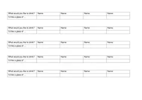 Vorschau - Arbeitsblätter - What would you like to drink - class survey - Seite 1
