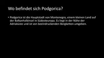 Vorschau - Arbeitsblätter - AB mit Fragen zum Thema "Podgorica" + Lösungsblatt - Seite 2