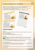 Vorschau - Arbeitsblätter - Großschreibung / Satzkerne Thema "Kornfeld" Kartei + Schreibblätter - Deckblatt