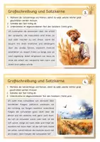 Vorschau - Arbeitsblätter - Großschreibung / Satzkerne Thema "Kornfeld" Kartei + Schreibblätter - Seite 2