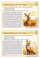 Vorschau - Arbeitsblätter - Großschreibung / Satzkerne Thema "Kornfeld" Kartei + Schreibblätter - Seite 3
