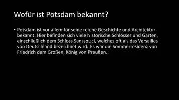 Vorschau - Arbeitsblätter - AB mit Fragen zum Thema "Potsdam" + Lösungsblatt + Infografik - Seite 3