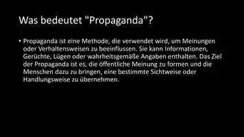 Vorschau - Arbeitsblätter - AB mit Fragen zum Thema "Propaganda" + Lösungsblatt + Infografik - Seite 3