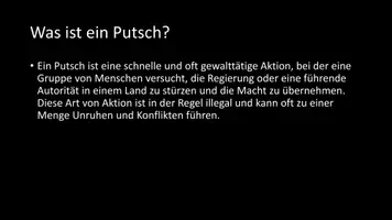 Vorschau - Arbeitsblätter - AB mit Fragen zum Thema "Putsch" + Lösungsblatt + Infografik - Seite 3