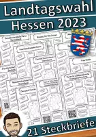 Vorschau - Stundenentwürfe - Landtagswahl Hessen 2023 - Steckbriefe Parteien - Deckblatt