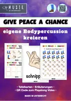 Vorschau - Arbeitsblätter - MUSIK 👏🏼 eigene Bodypercussion kreieren auf Give Peace A Chance von John Lennon - Deckblatt