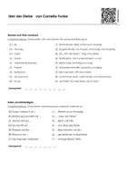 Vorschau - Arbeitsblätter - Arbeitsblatt zu Cornelia Funke - Herr der Diebe - Deckblatt