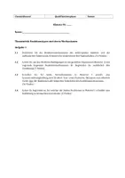 Vorschau - Klassenarbeiten - Klausuraufgabe Chemie Q1/Q2: Reaktionstypen (elektrophilen Addition und radikalischen Substitution) - bearbeitbar - Deckblatt