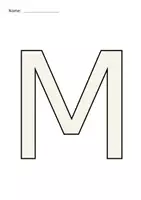 Vorschau - Arbeitsblätter - Buchstabe M / m 10 Arbeitsblätter + Stationenlernen - Seite 1