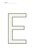 Vorschau - Stationenlernen - Buchstabe E / e 10 Arbeitsblätter + Stationenlernen - Seite 1