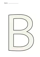 Vorschau - Arbeitsblätter - Buchstabe B / b 10 Arbeitsblätter + Stationenlernen - Seite 1