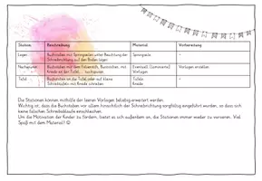 Vorschau - Stationenlernen - Stationen Buchstabeneinführung Klasse 1 - Seite 3