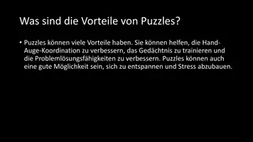 Vorschau - Arbeitsblätter - AB mit Fragen zum Thema "Puzzle" + Lösungsblatt - Seite 3