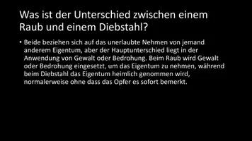 Vorschau - Arbeitsblätter - AB mit Fragen zum Thema "Raub" + Lösungsblatt - Seite 3