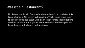 Vorschau - Arbeitsblätter - AB mit Fragen zum Thema "Restaurant" + Lösungsblatt + Infografik - Seite 3