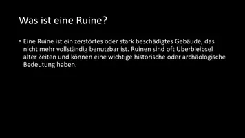 Vorschau - Arbeitsblätter - AB mit Fragen zum Thema "Ruine" + Lösungsblatt - Seite 2