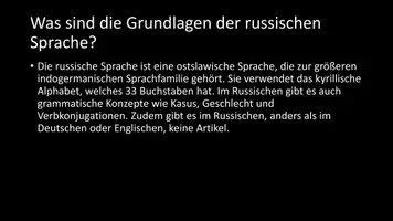 Vorschau - Arbeitsblätter - AB mit Fragen zum Thema "Russische Sprache" + Lösungsblatt + Infografik - Seite 3