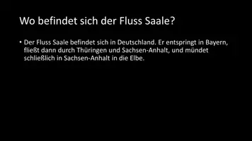 Vorschau - Arbeitsblätter - AB mit Fragen zum Thema "Saale" + Lösungsblatt - Seite 2