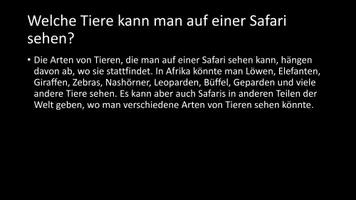 Vorschau - Arbeitsblätter - AB mit Fragen zum Thema "Safari" + Lösungsblatt - Seite 3