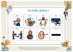 Aperçu - Jeux - Loto des verbes Pictogrammes PCS - Page 1