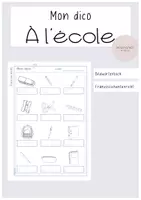 Vorschau - Arbeitsblätter - Materialpaket À l'école - Seite 1