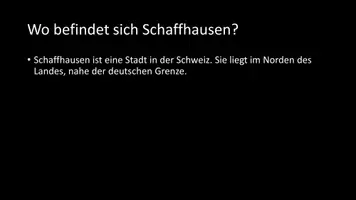 Vorschau - Arbeitsblätter - AB mit Fragen zum Thema "Schaffhausen" + Lösungsblatt - Seite 2