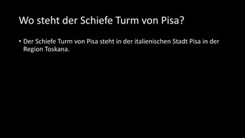 Vorschau - Arbeitsblätter - AB mit Fragen zum Thema "Schiefer Turm von Pisa" + Lösungsblatt + Infografik - Seite 3