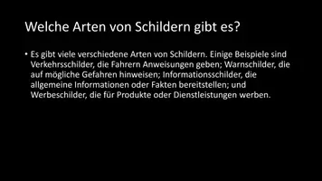 Vorschau - Arbeitsblätter - AB mit Fragen zum Thema "Schilder" + Lösungsblatt - Seite 3
