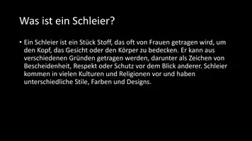 Vorschau - Arbeitsblätter - AB mit Fragen zum Thema "Schleier" + Lösungsblatt - Seite 2